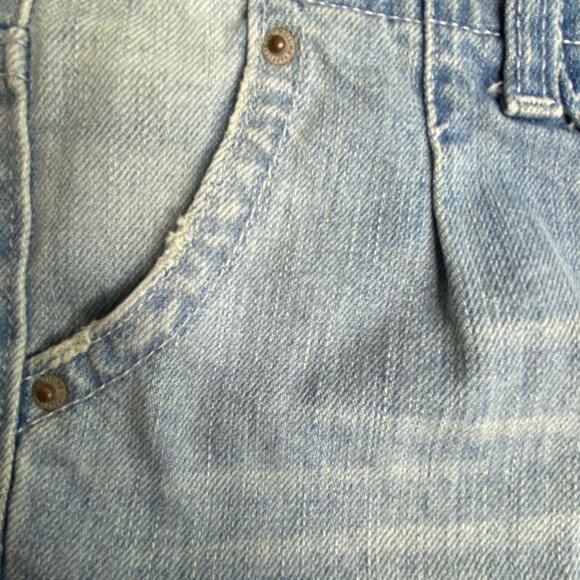 Mossimo Supply Co Juniors Jean Shorts 11 Light Blue White Distressed Denim - Picture 5 of 12